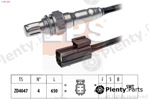 EPS 1.997.205 — Lambda Sensor Made in Italy - OE Equivalent