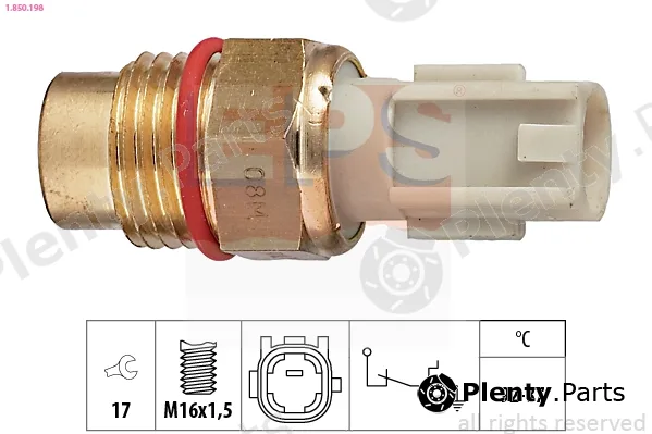 EPS 1.850.198 — Temperature Switch, radiator fan Made in Italy - OE Equivalent