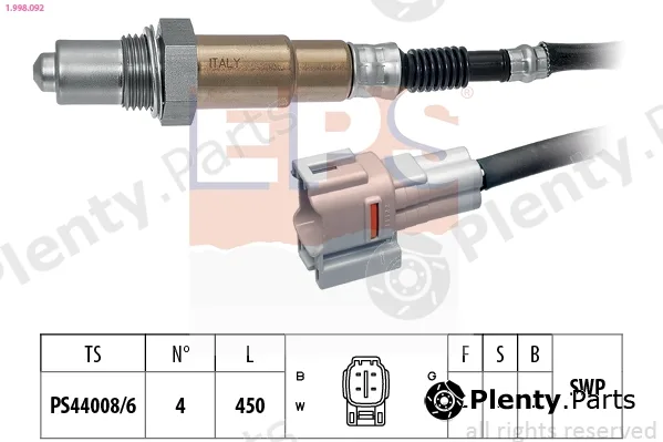 EPS 1.998.092 — Lambda Sensor Made in Italy - OE Equivalent