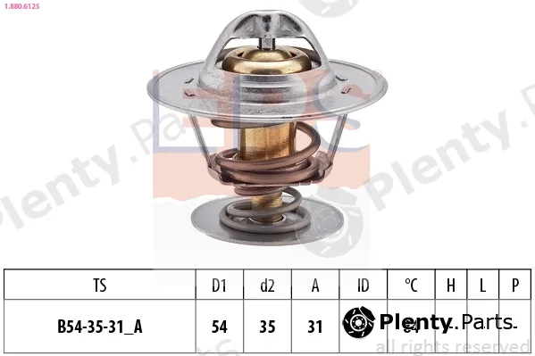 EPS 1.880.612S — Thermostat, coolant Made in Italy - OE Equivalent