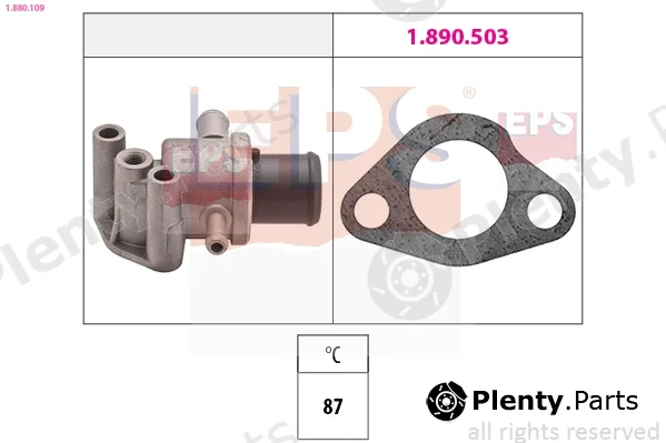 EPS 1.880.109 — Thermostat, coolant Made in Italy - OE Equivalent