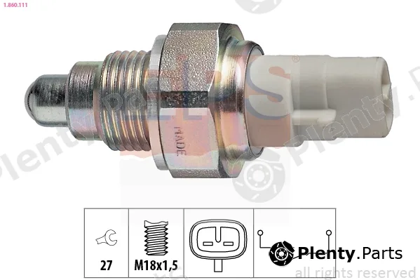 EPS 1.860.111 — Switch, reverse light Made in Italy - OE Equivalent