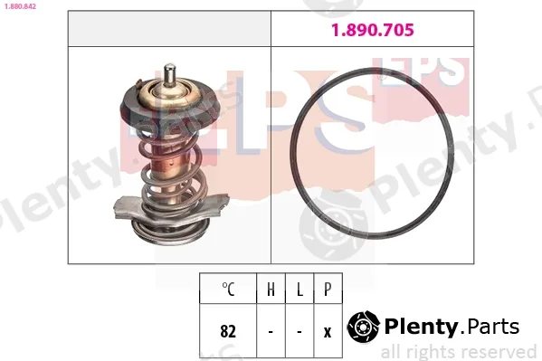EPS 1.880.842 — Thermostat, coolant Made in Italy - OE Equivalent