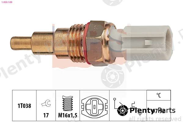 EPS 1.850.189 — Temperature Switch, radiator fan Made in Italy - OE Equivalent