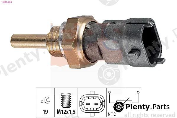 EPS 1.830.264 — Sensor, coolant temperature Made in Italy - OE Equivalent