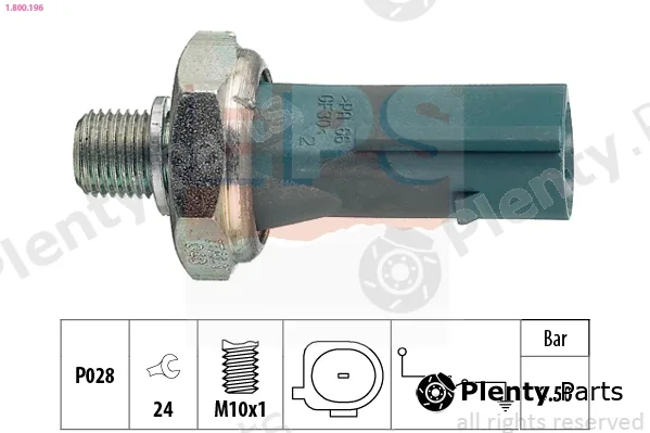 EPS 1.800.196 — Oil Pressure Switch Made in Italy - OE Equivalent