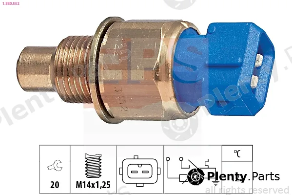 EPS 1.830.552 — Sensor, coolant temperature Made in Italy - OE Equivalent