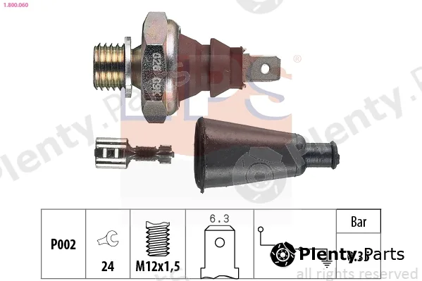 EPS 1.800.060 — Oil Pressure Switch Made in Italy - OE Equivalent