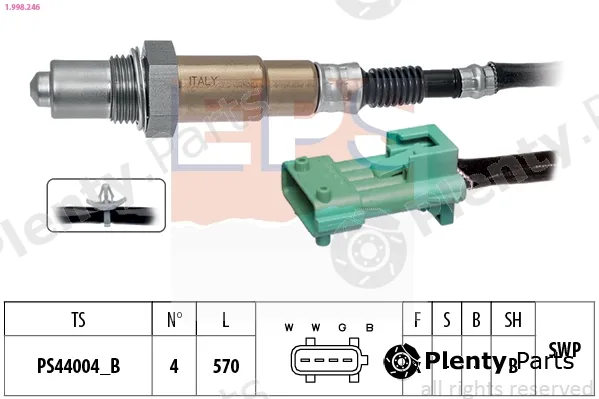 EPS 1.998.246 — Lambda Sensor Made in Italy - OE Equivalent