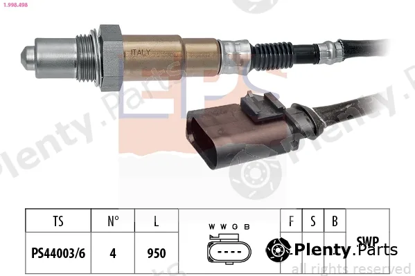 EPS 1.998.498 — Lambda Sensor Made in Italy - OE Equivalent
