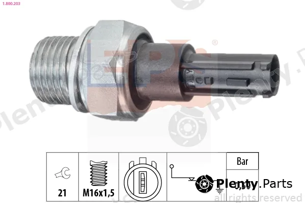 EPS 1.800.203 — Oil Pressure Switch Made in Italy - OE Equivalent