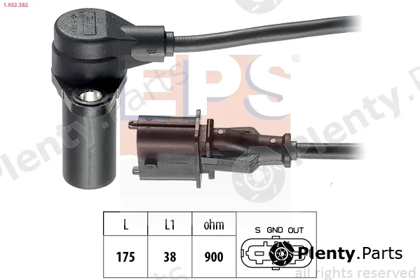 EPS 1.953.382 — Sensor, crankshaft pulse Made in Italy - OE Equivalent