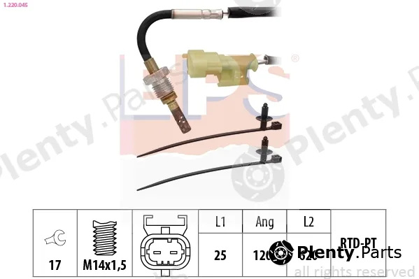EPS 1.220.045 — Sensor, exhaust gas temperature Made in Italy - OE Equivalent