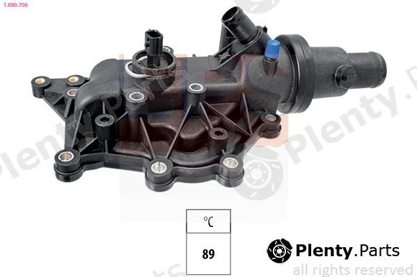 EPS 1.880.706 — Thermostat, coolant Made in Italy - OE Equivalent