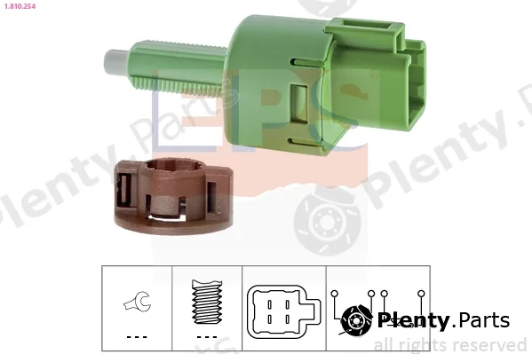 EPS 1.810.254 — Stop Light Switch Made in Italy - OE Equivalent