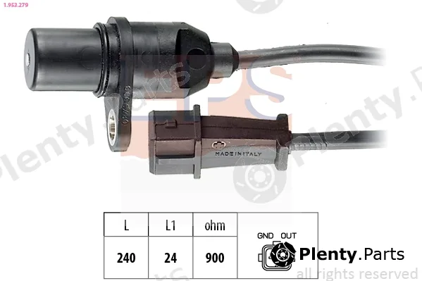 EPS 1.953.279 — Sensor, crankshaft pulse Made in Italy - OE Equivalent