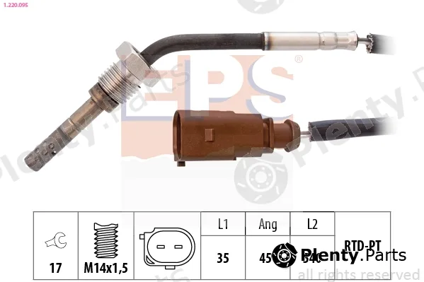 EPS 1.220.095 — Sensor, exhaust gas temperature Made in Italy - OE Equivalent