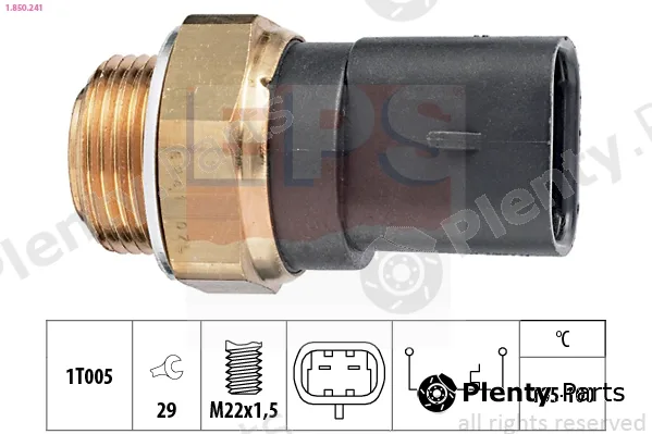 EPS 1.850.241 — Temperature Switch, radiator fan Made in Italy - OE Equivalent