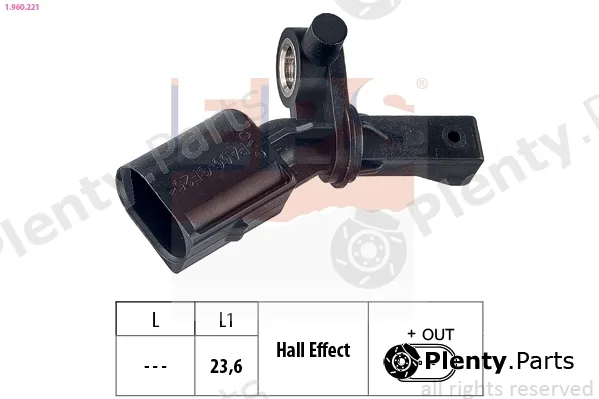 EPS 1.960.221 — Sensor, wheel speed Made in Italy - OE Equivalent