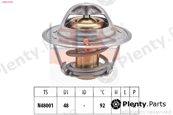 EPS 1.880.376S — Thermostat, coolant Made in Italy - OE Equivalent