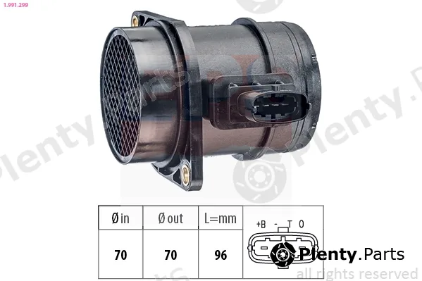 EPS 1.991.299 — Mass Air Flow Sensor Made in Italy - OE Equivalent