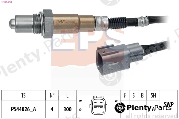 EPS 1.998.294 — Lambda Sensor Made in Italy - OE Equivalent