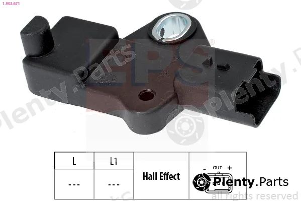 EPS 1.953.671 — Sensor, crankshaft pulse Made in Italy - OE Equivalent