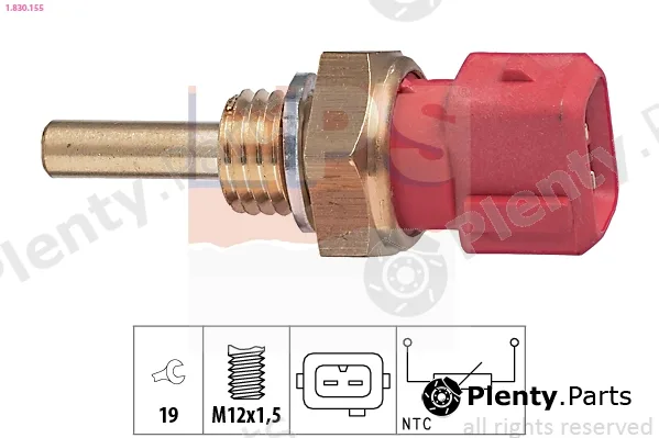 EPS 1.830.155 — Sensor, coolant temperature Made in Italy - OE Equivalent