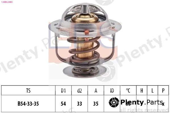 EPS 1.880.248S — Thermostat, coolant Made in Italy - OE Equivalent