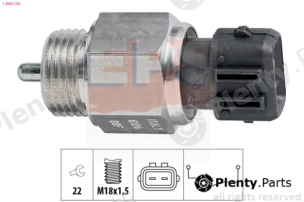 EPS 1.860.126 — Switch, reverse light Made in Italy - OE Equivalent