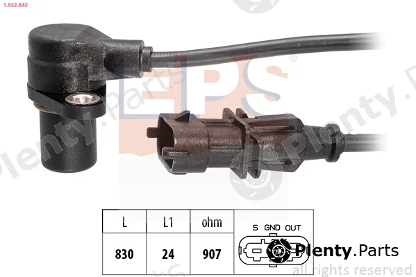 EPS 1.953.843 — Sensor, crankshaft pulse Made in Italy - OE Equivalent