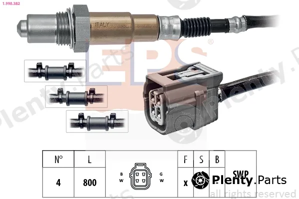 EPS 1.998.382 — Lambda Sensor Made in Italy - OE Equivalent