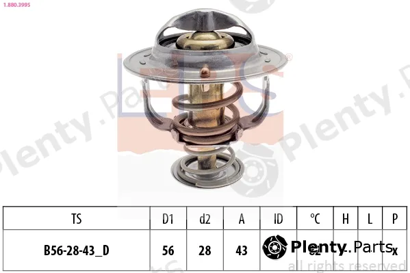EPS 1.880.399S — Thermostat, coolant Made in Italy - OE Equivalent