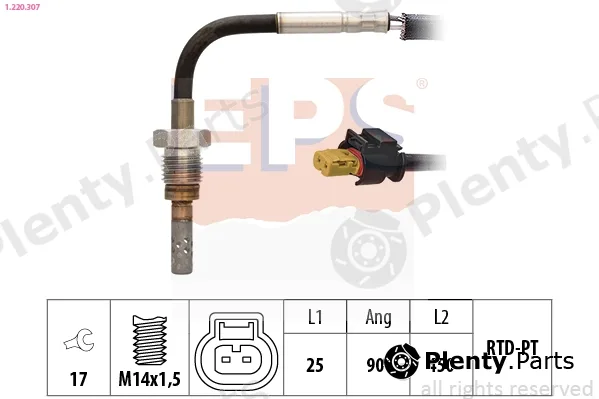 EPS 1.220.307 — Sensor, exhaust gas temperature Made in Italy - OE Equivalent