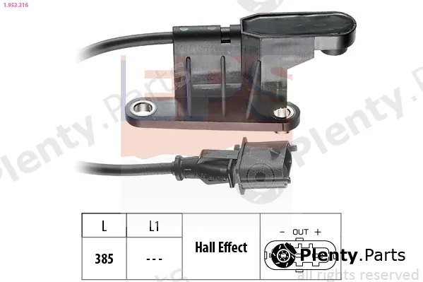 EPS 1.953.316 — Sensor, camshaft position Made in Italy - OE Equivalent