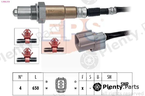 EPS 1.998.319 — Lambda Sensor Made in Italy - OE Equivalent