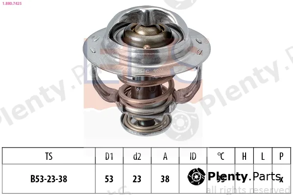 EPS 1.880.742S — Thermostat, coolant Made in Italy - OE Equivalent