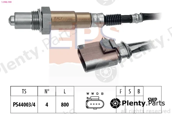 EPS 1.998.199 — Lambda Sensor Made in Italy - OE Equivalent