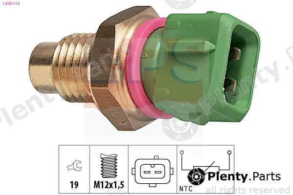 EPS 1.830.114 — Sensor, coolant temperature Made in Italy - OE Equivalent