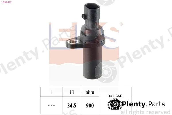 EPS 1.953.377 — Sensor, crankshaft pulse Made in Italy - OE Equivalent