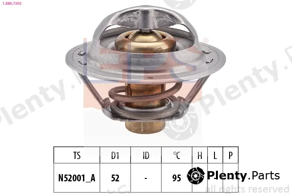 EPS 1.880.730S — Thermostat, coolant Made in Italy - OE Equivalent