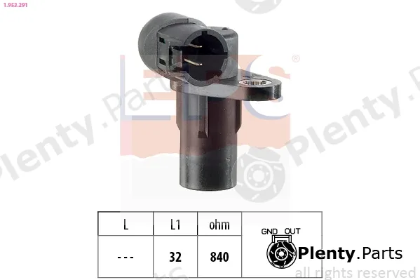 EPS 1.953.291 — Sensor, crankshaft pulse Made in Italy - OE Equivalent