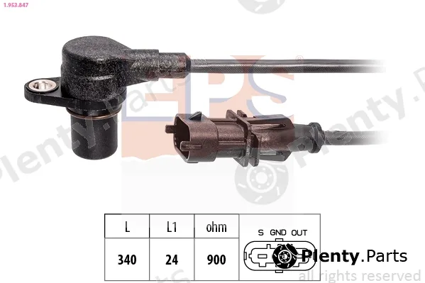 EPS 1.953.847 — Sensor, crankshaft pulse Made in Italy - OE Equivalent