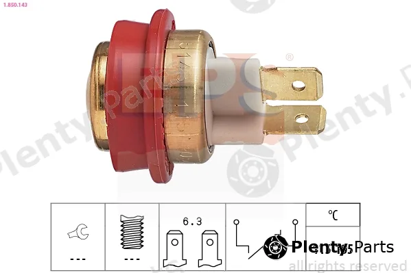 EPS 1.850.143 — Temperature Switch, radiator fan Made in Italy - OE Equivalent