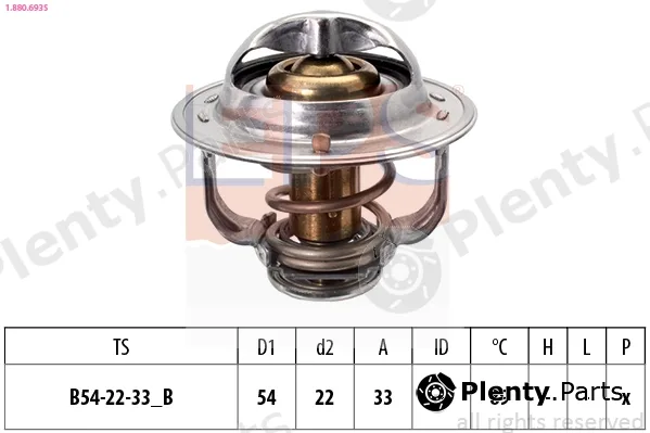 EPS 1.880.693S — Thermostat, coolant Made in Italy - OE Equivalent