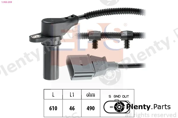 EPS 1.953.259 — Sensor, crankshaft pulse Made in Italy - OE Equivalent