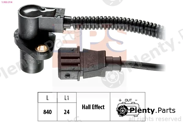 EPS 1.953.314 — Sensor, crankshaft pulse Made in Italy - OE Equivalent