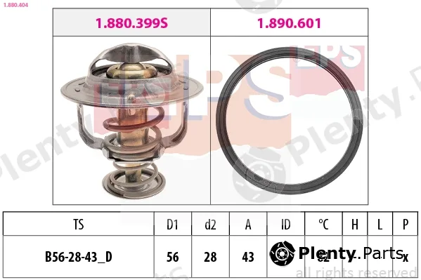 EPS 1.880.404 — Thermostat, coolant Made in Italy - OE Equivalent