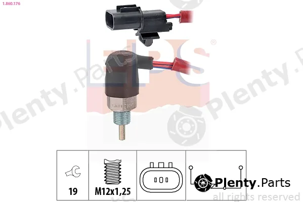 EPS 1.860.176 — Switch, reverse light Made in Italy - OE Equivalent