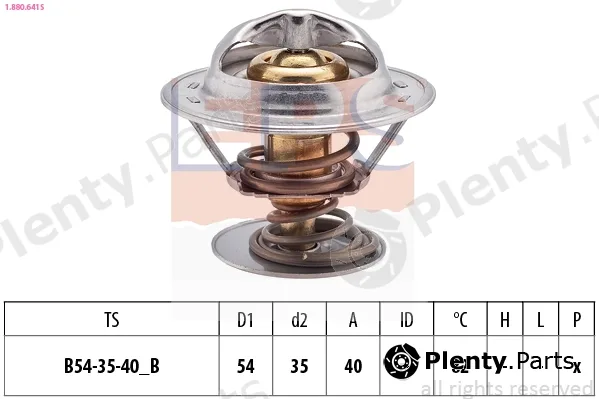 EPS 1.880.641S — Thermostat, coolant Made in Italy - OE Equivalent